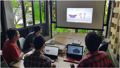 Optimization of virtual design and machining time of the mold master ceramic jewelry products with Indonesian batik motifs